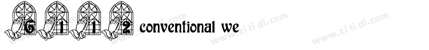 G112 conventional we字体转换